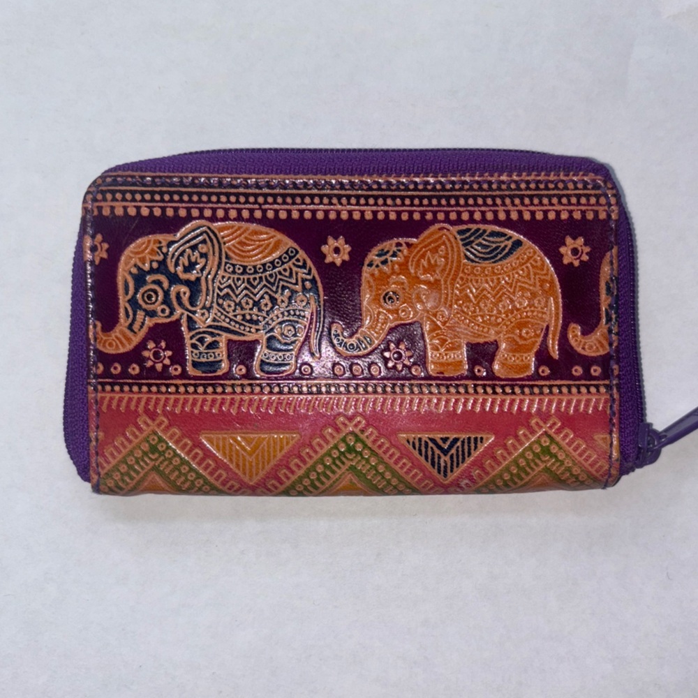 Colorful Elephant Print Women's Wallet
